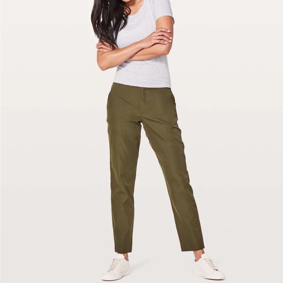 Lululemon City Trek Trouser Pants *28" Military Green - Picture 3 of 16